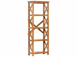 SANS_MARQUE Icaverne - Bibliothèques Collection Bibliothèque 60x30x180 Cm Bois Massif D'acacia