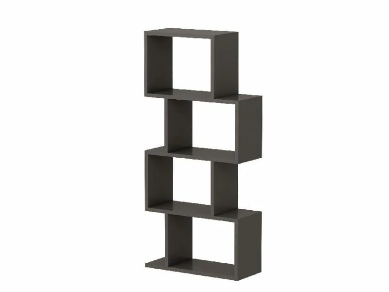 Homemania Bibliothèque Helen - Anthracite - 116,4 X 53,5 X 22 Cm – Image 3