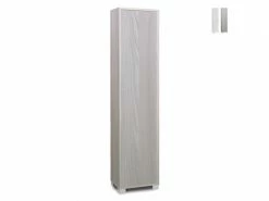 SARMOG Armoire Mobile Avec Porte Meuble De Rangement 4 étagères Réglables Tibet