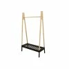 The Home Deco Factory Portant A Vetement En Bois - 100 X 46 X 170 Cm - Noir
