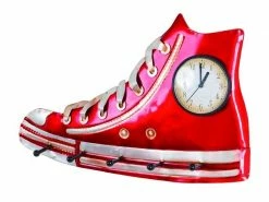 Moderne Nuancemeuble Garderobe Murale Sucre Rouge L50 X P6 X H31 Cm