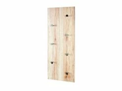 Esthetique Nuancemeuble Garderobe Murale San Salvador Chêne San Remo-chromé L80 X P6 X H30 Cm