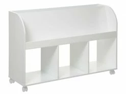 Bibliothèque Enfant 3 Casiers Coloris Blanc - Longueur 95 X Profondeur 30 X Hauteur 66 Cm