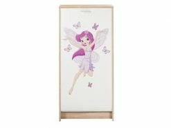 TOUSMESMEUBLES Meuble à Chaussures à Rideau Bois - Shoes N°14 - L 58 X L 36 X H 121 - Neuf