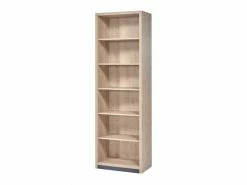 Bibliothèque 6 Niveaux Bois Clair - Anaelle - L 70 X L 40 X H 219 - Neuf