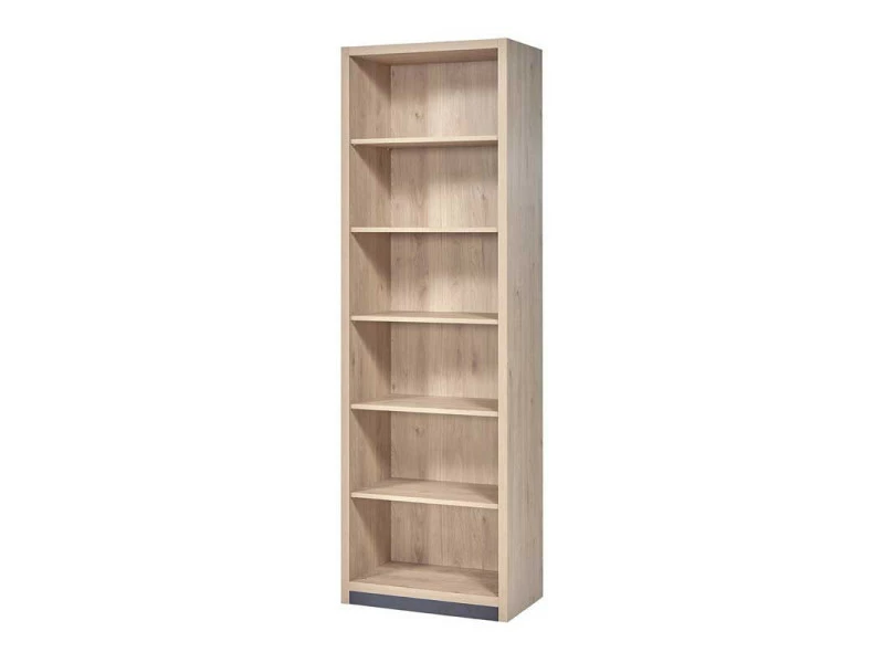 Bibliothèque 6 Niveaux Bois Clair - Anaelle - L 70 X L 40 X H 219 - Neuf