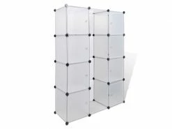 Vidaxl Armoire Modulaire 9 Compartiments Blanc 37 X 115 X 150 Cm