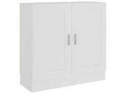 Icaverne - Bibliothèques Serie Bibliothèque Blanc 82,5x30,5x80 Cm Aggloméré