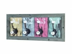 Moderne Nuancemeuble Garderobe Murale Kigali Vintage L48 X P10 X H21 Cm