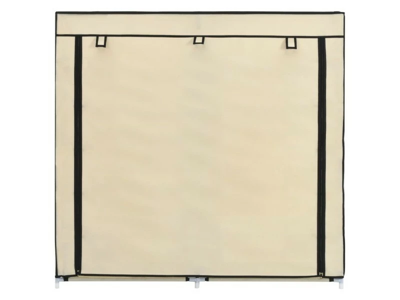 Vidaxl Armoire à Chaussures Avec Housse 115x28x110 Cm Tissu – Image 3