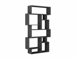 MENZZO Étagère Bibliothèque Torta Asymétrique H168,5cm Bois Anthracite