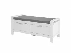 Banc De Rangement à Chaussures Meuble D'entrée Coffre Rangement Pour Chaussures - Blanc Fsr74-w Sobuy®