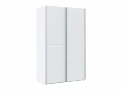 TERRE_DE_NUIT Armoire 2 Portes Coulissantes En Bois Blanc - Ar17026