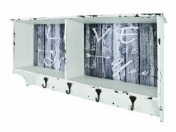 Sublime Nuancemeuble Garderobe Murale Bagdad Vintage L76 X P15 X H40 Cm