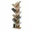 Bibliothèque Etagère De Livres - Etagère Bibliothèque - Etagère En Bois - Etagère De Rangement - Etagère Universelle,Naturel, Meerveil