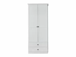 Brandstone Baxter - Meuble Chambre. Armoire Mélaminé Blanc. L - H - P : 81 | 196 | 41 Cm.