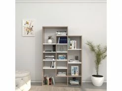 Bibliothèque Design Atena - L. 93 X H. 140 Cm - Marron Cordoba