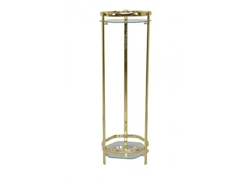 Support / étagère Pour Plante En Métal Couleur Laiton 86 Cm Med05114