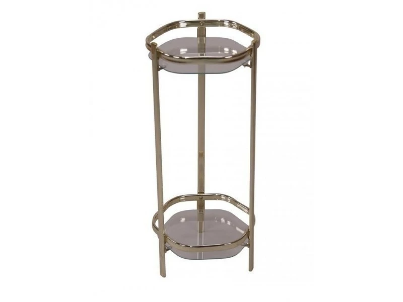 Support / étagère Pour Plante En Métal Couleur Laiton 86 Cm Med05114 – Image 2