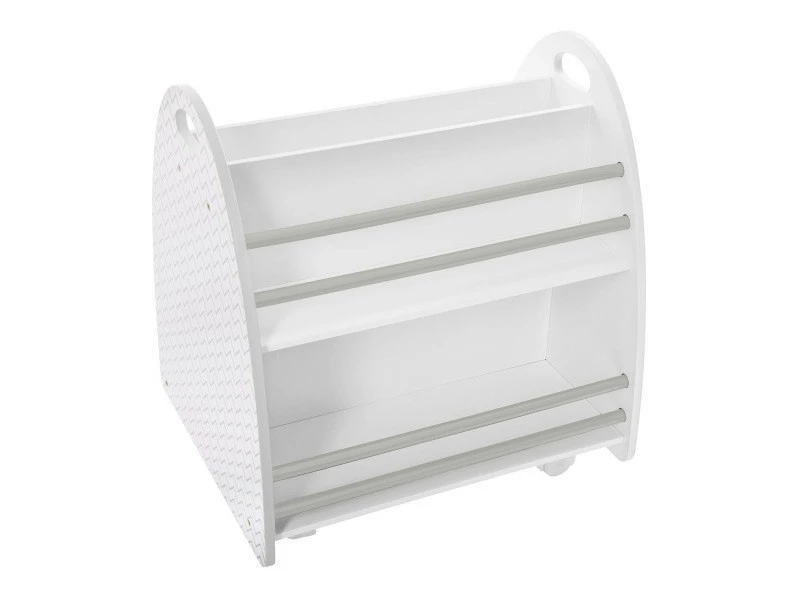 Bibliothèque Basse 2 Cotés Gris