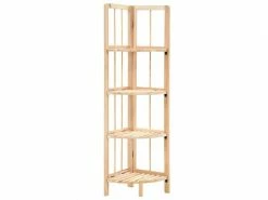 Stylé étagères Ligne Honiara étagère D'angle Bois De Cèdre 27 X 27 X 110 Cm