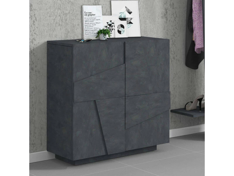 AHD_AMAZING_HOME_DESIGN Meuble à Chaussures Design Moderne 2 Portes Jusqu'à 16 Paires Ping A16