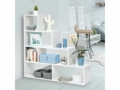 Bibliothèque Escalier Lina Bois Blanc