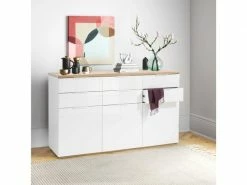 LLB_LIVING_LIFE_BED Commode Multi-usage Salon Salle à Manger Chambre 6 Tiroirs 3 Portes