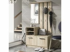 Meuble D'entrée / Vestiaire D'entrée - Yesfir - Chêne Sonoma