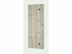 Splendide Nuancemeuble Garderobe Murale Praia Chêne-chromé L80 X P6 X H30 Cm