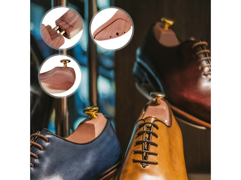 Jago® Embauchoirs à Chaussures - En Bois De Cèdre, Pour Homme Et Femme, Taille 47/48, 4 Paires - Formes Chaussures, élargisseurs, Tendeurs, Extenseurs – Image 2