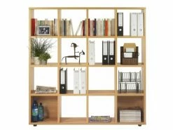 Rayonnage 16 Cases Grosse Epaisseur - Coloris: Hêtre