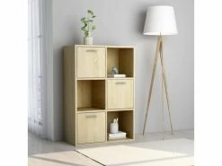 Admirable étagères Famille Malabo Armoire De Rangement Chêne Sonoma 60x29,5x90 Cm Aggloméré