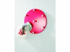 Distingué Nuancemeuble Garderobe Murale New Delhi Rouge-chrome H- ø35 Cm