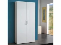 AHD_AMAZING_HOME_DESIGN Meuble à Chaussures Armoire Entrée Design Blanc Brillant 28 Paires De Chaussures Girl