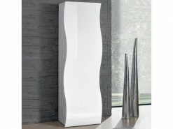 AHD_AMAZING_HOME_DESIGN Armoire Design étagère Barre De Penderie Blanche Brillante Onda Wardrobe