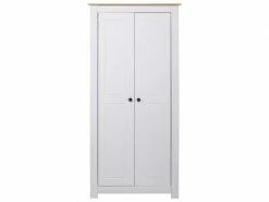 Vidaxl Garde-robe Blanc 80x50x171,5 Cm Pin Massif Assortiment Panama
