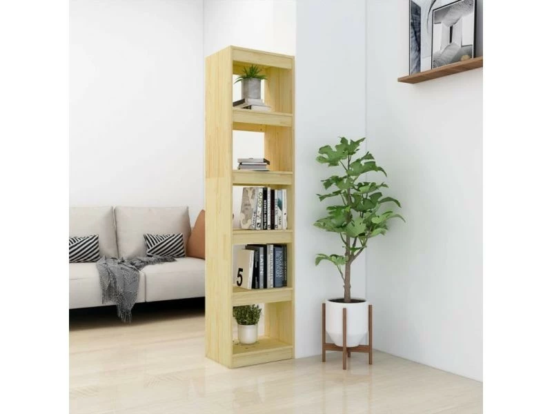 Vidaxl Bibliothèque/séparateur De Pièce 40x30x167,5 Cm Pin Massif – Image 3