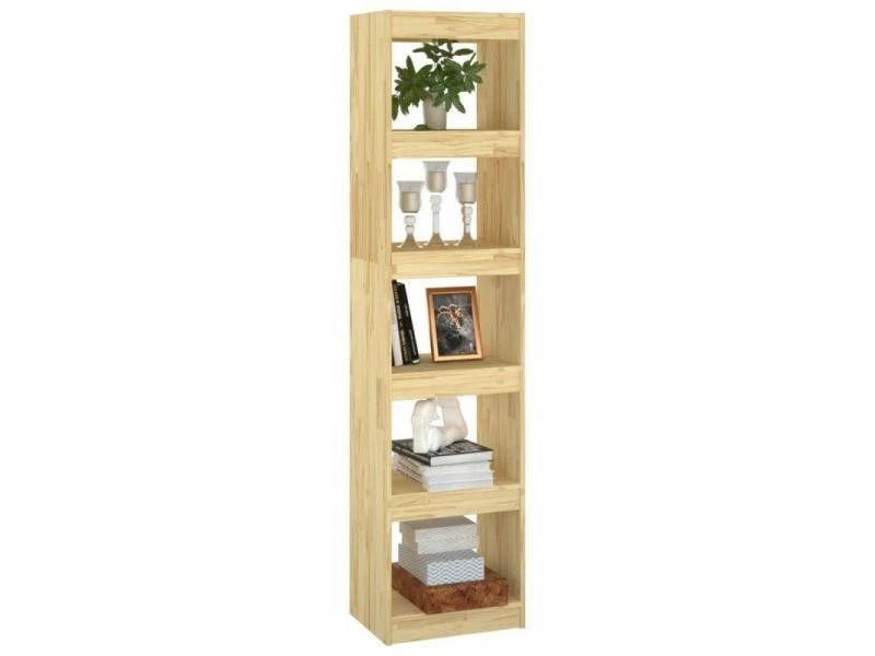 Vidaxl Bibliothèque/séparateur De Pièce 40x30x167,5 Cm Pin Massif – Image 4