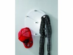 Sublime Nuancemeuble Garderobe Murale Bissau Blanc-chromé H- ø35 Cm