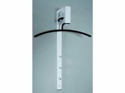 Sublime Nuancemeuble Garderobe Murale Nassau Chromé-blanc L4 X P20 X H70 Cm