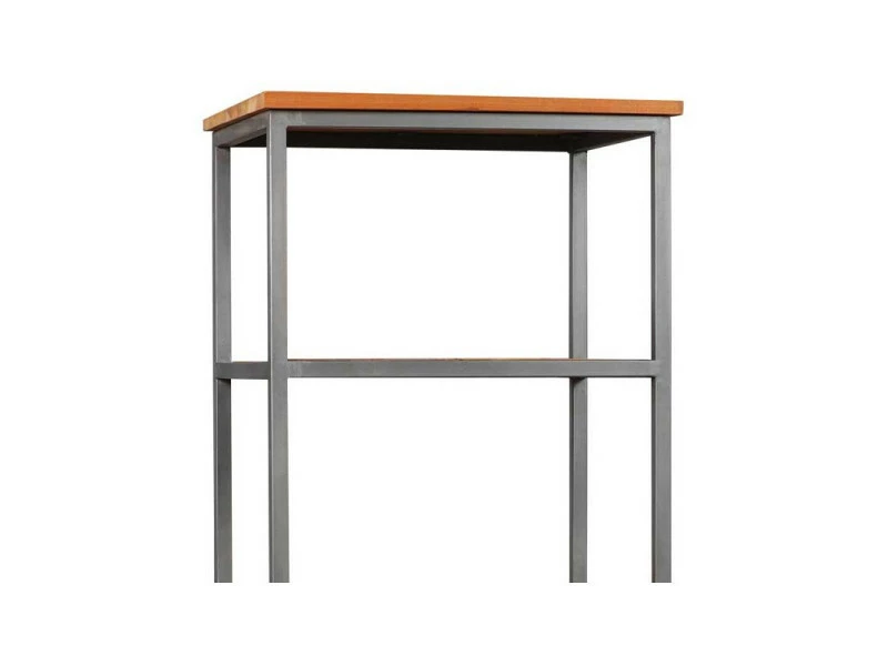 Colonne Bibliothèque Bois Massif Patchwork - Anzia - L 51 X L 38 X H 180 - Neuf – Image 3