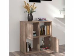 Vidaxl Bibliothèque Sonoma Gris 60x27,5x59,5 Cm Aggloméré