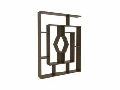 MENZZO Étagère Bibliothèque 1 Niche Hexagone Magistralis L134xh134cm Bois Naturel