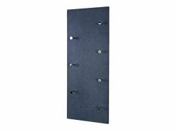 Distingué Nuancemeuble Garderobe Murale Bichkek Optique Granit-chromé L80 X P6 X H30 Cm