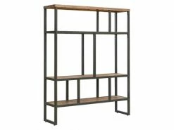 Étagère L.110 Cm En Bois D'acacia Et Pieds Métal Effet Vieilli - Maybel