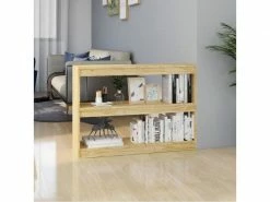 Vidaxl Bibliothèque/séparateur De Pièce 100x30x71,5 Cm Pin Massif
