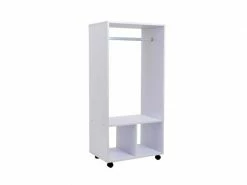 Armoire De Rangement Blanche à Roulettes