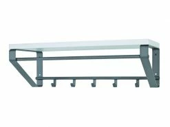 Magnifique Nuancemeuble Garderobe Murale Brasilia Anthracite-blanc L70 X P30 X H23 Cm