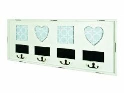 Magnifique Nuancemeuble Garderobe Murale Saint-marin Blanc Antique L63 X P3 X H26 Cm